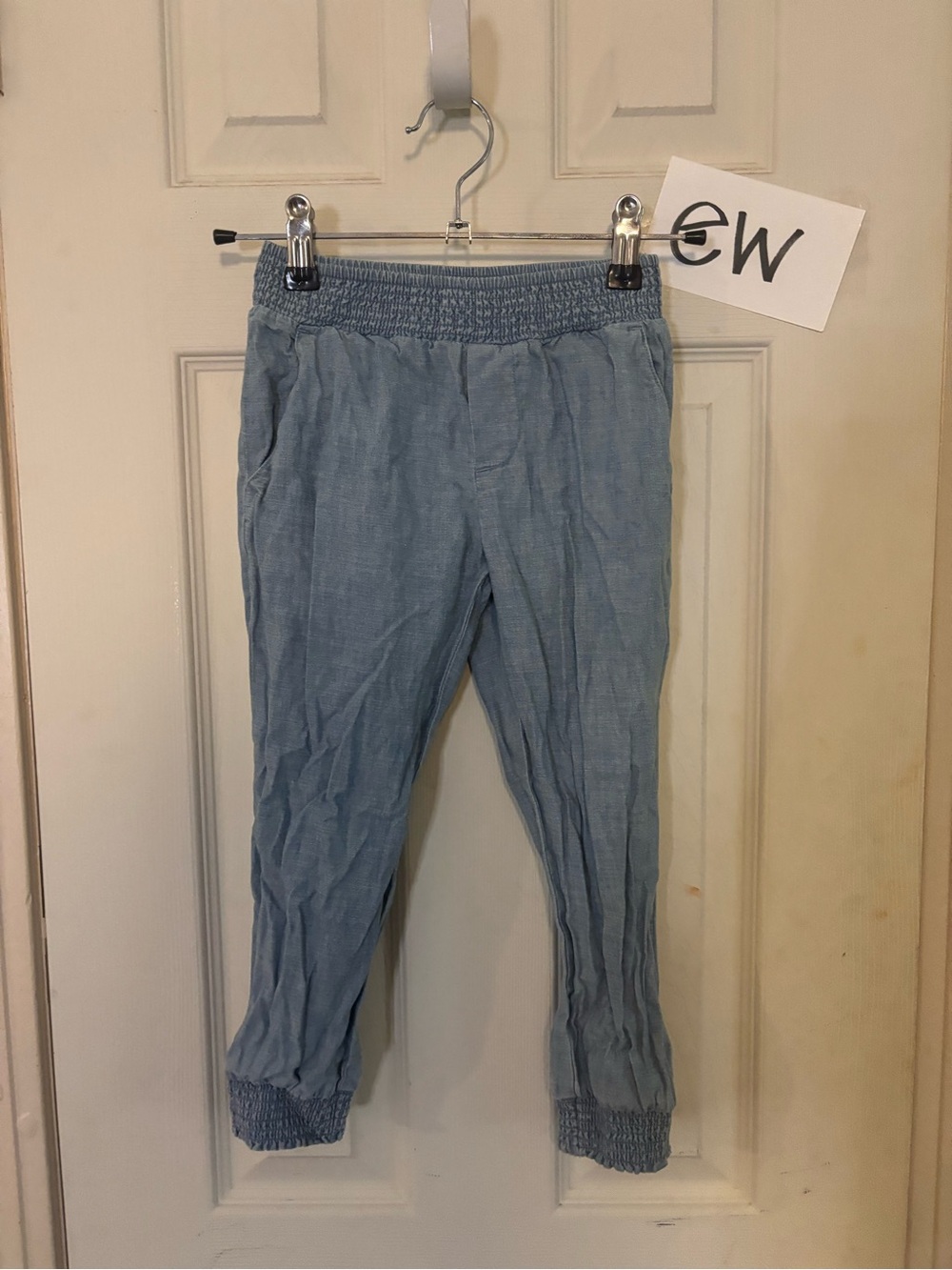 Polo by Ralph Lauren Light Blue Girls' Smocked Waist Joggers